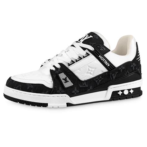 louis vuitton trainer white black|Louis Vuitton white trainers women.